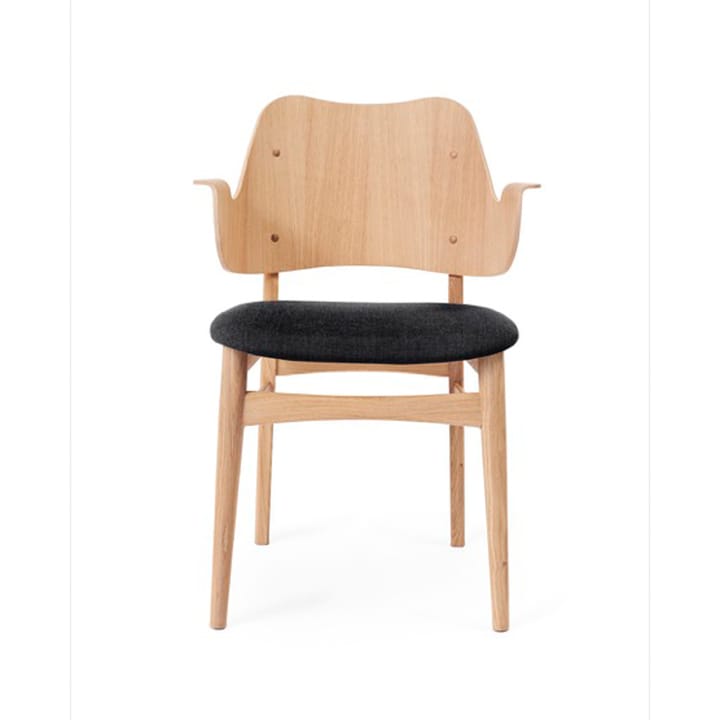 Gesture stol, klädd sits - Anthracite-vitoljat ekstativ - Warm Nordic
