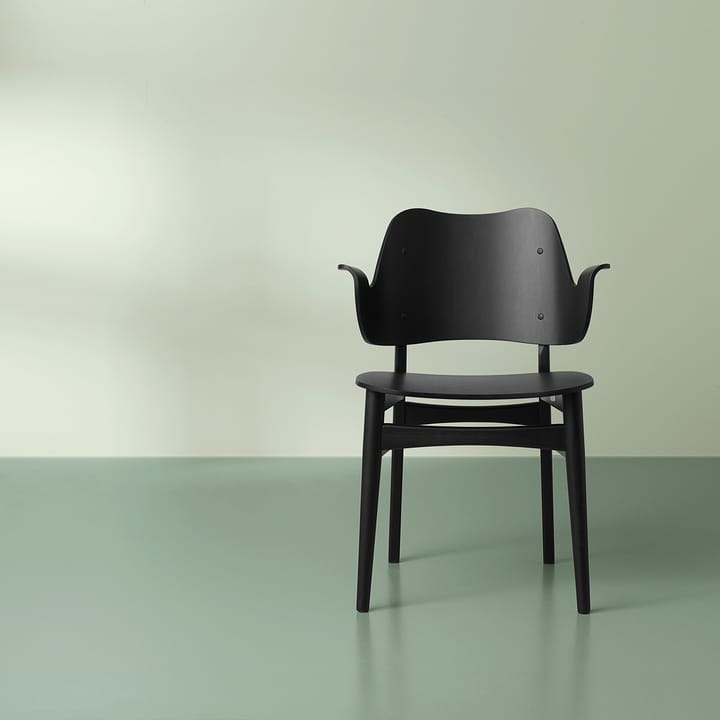 Gesture stol, Svartlackerad bok Warm Nordic