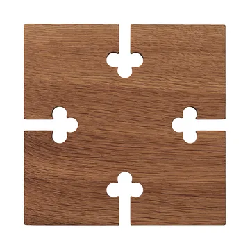 Gourmet Wood Trivet square - Ek - Warm Nordic