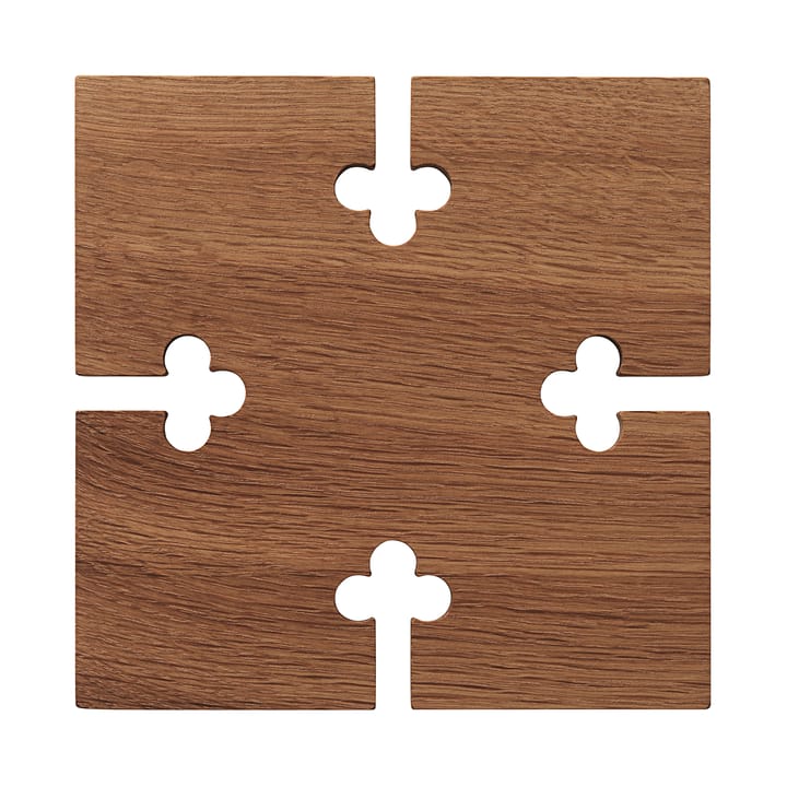 Gourmet Wood Trivet square - Ek - Warm Nordic