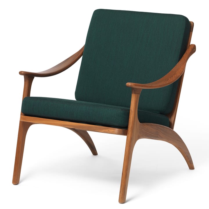 Lean Back Balder fåtölj teak, Forest green Warm Nordic
