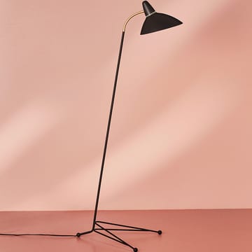 Lightsome golvlampa - azure blue, mässingdetalj - Warm Nordic