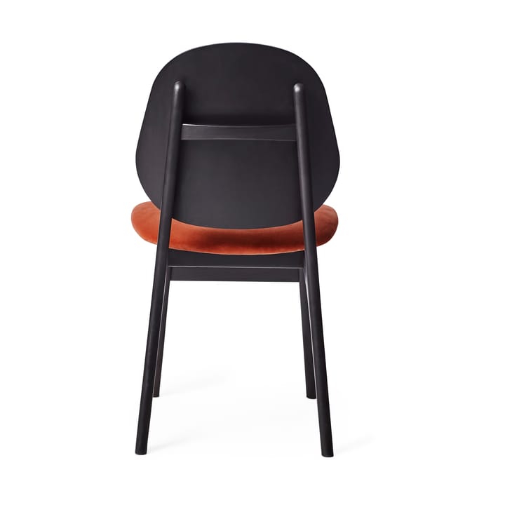 Noble Stol, tyg brick red, svartlackat bokstativ Warm Nordic