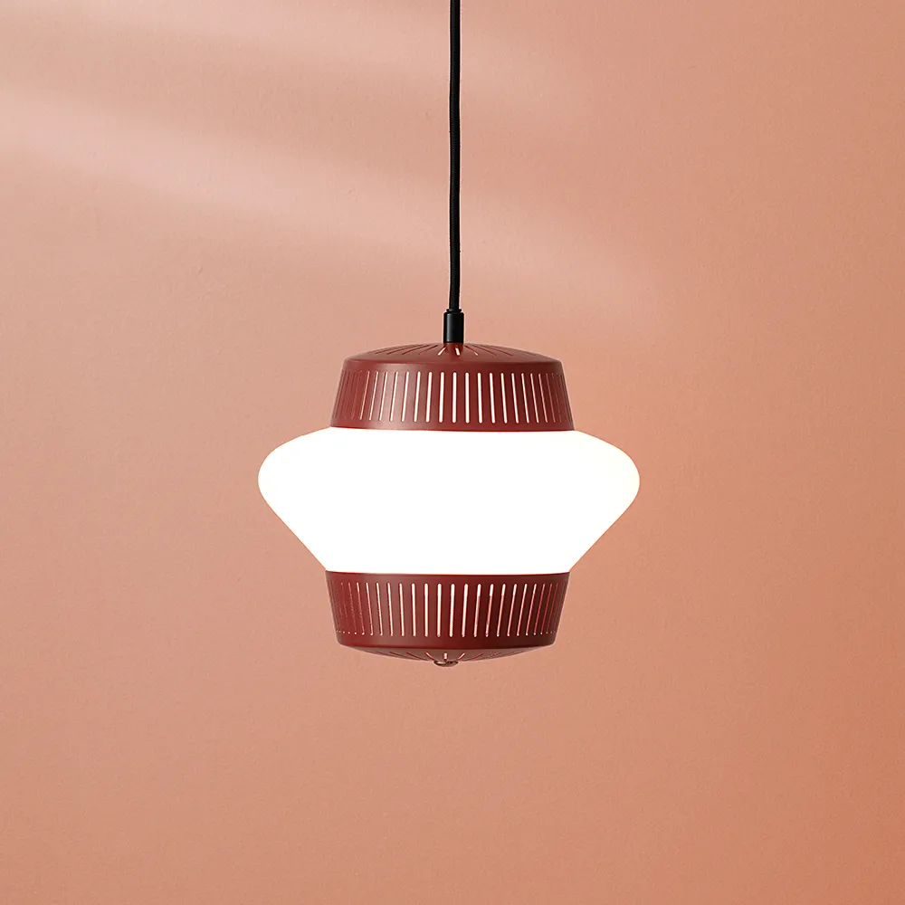 Opal Arch pendel, rusty red, sandblästrad opal Warm Nordic