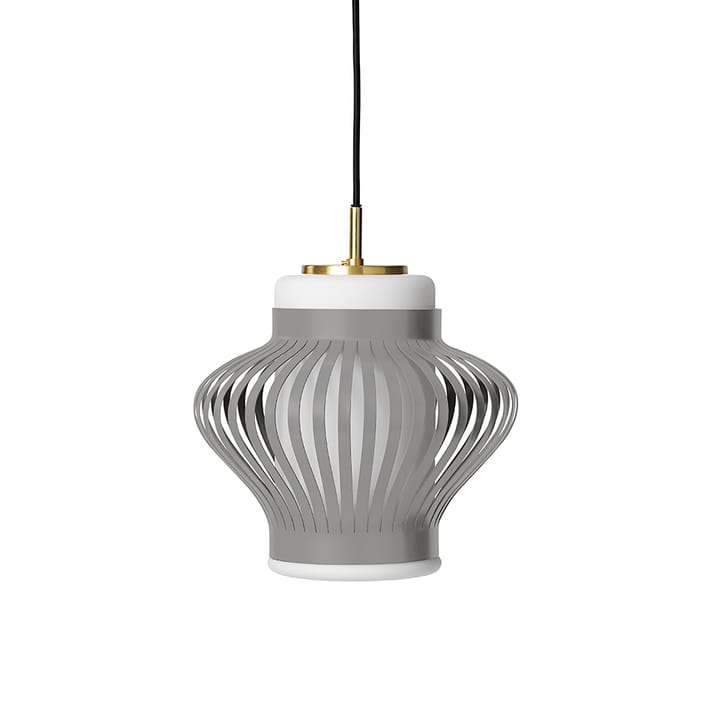 Opal Lamella pendel - sky grey, sandblästrad opal - Warm Nordic