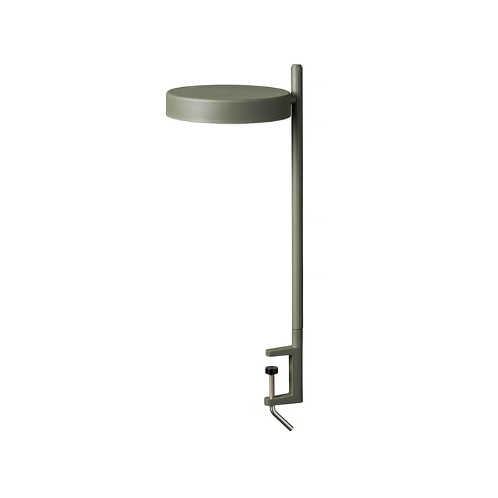 w182 Pastille c2 bordslampa - olive green, lång arm, klämfäste - Wästberg