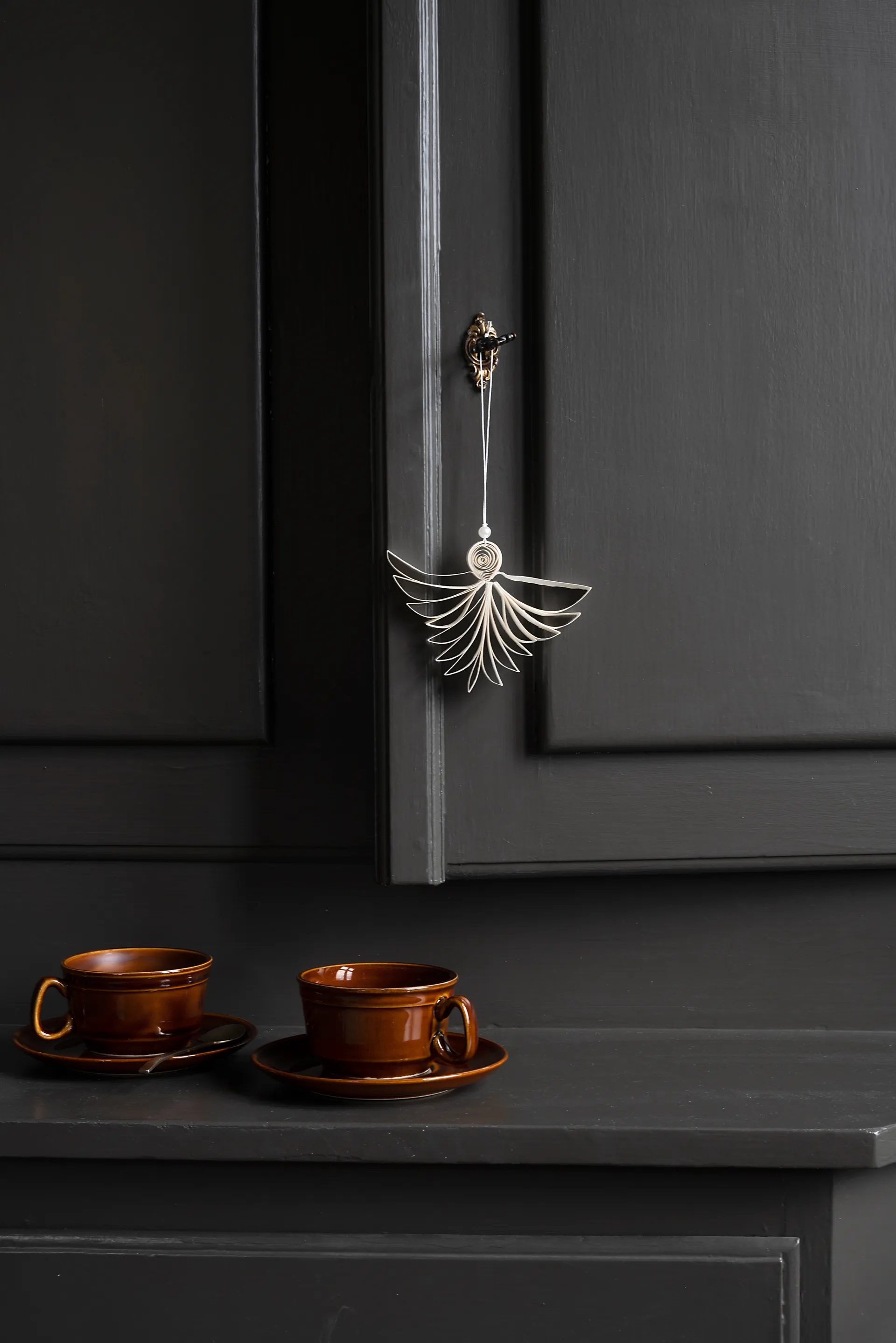 Angel julhänge Ø10 cm, Natural Watt & Veke