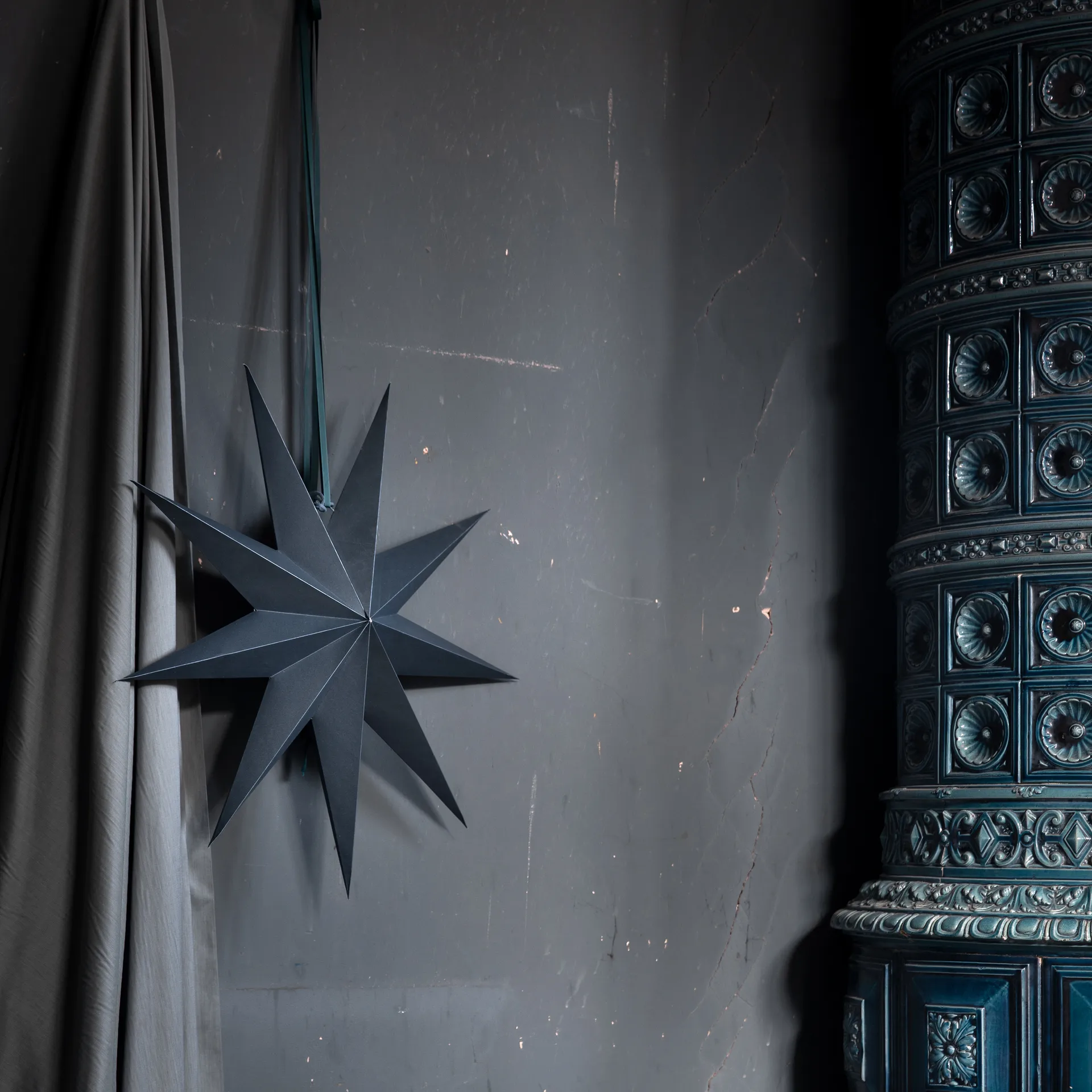 Boris julstjärna 70 cm, Petrolium Watt & Veke