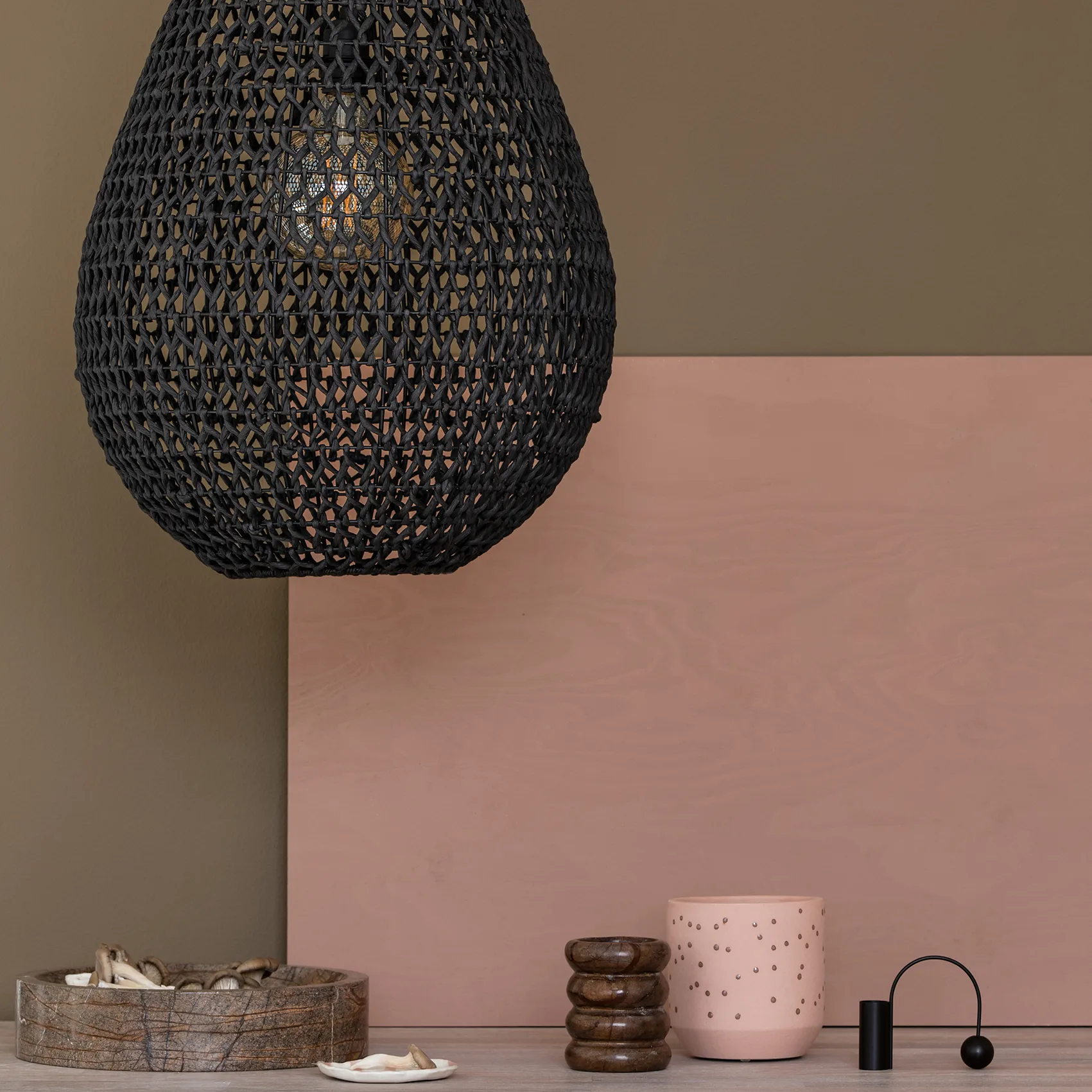 Buster lampskärm Ø45 cm, Svart Watt & Veke