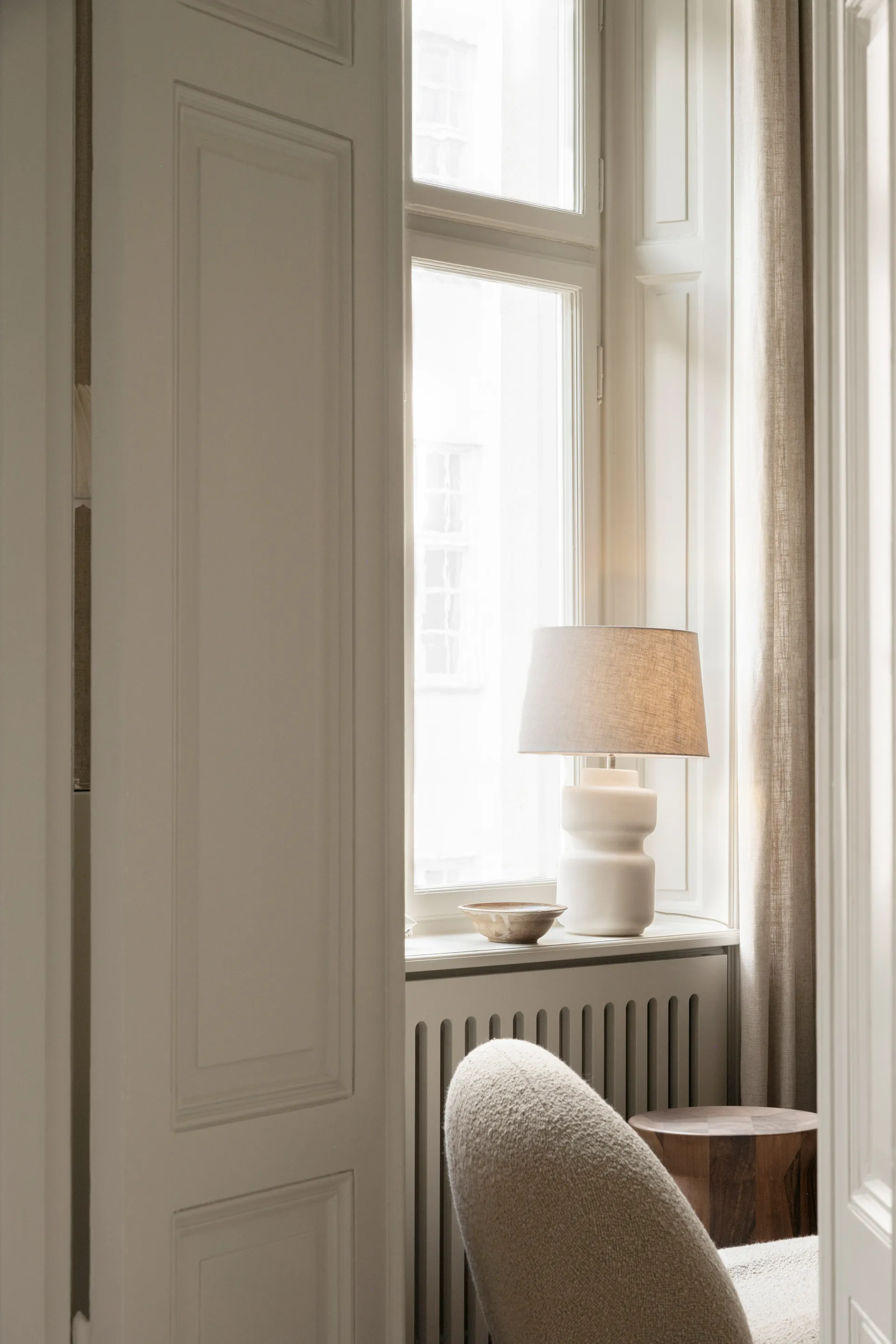 Evy lampfot 37 cm, White-ivory Watt & Veke