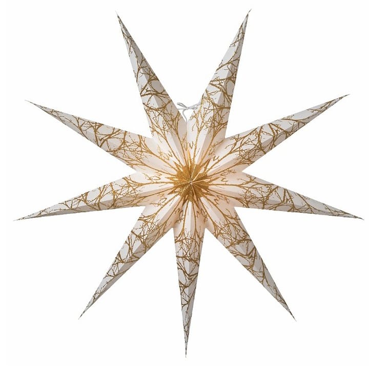 Iris slim julstjärna 80 cm - Vit-guld - Watt & Veke
