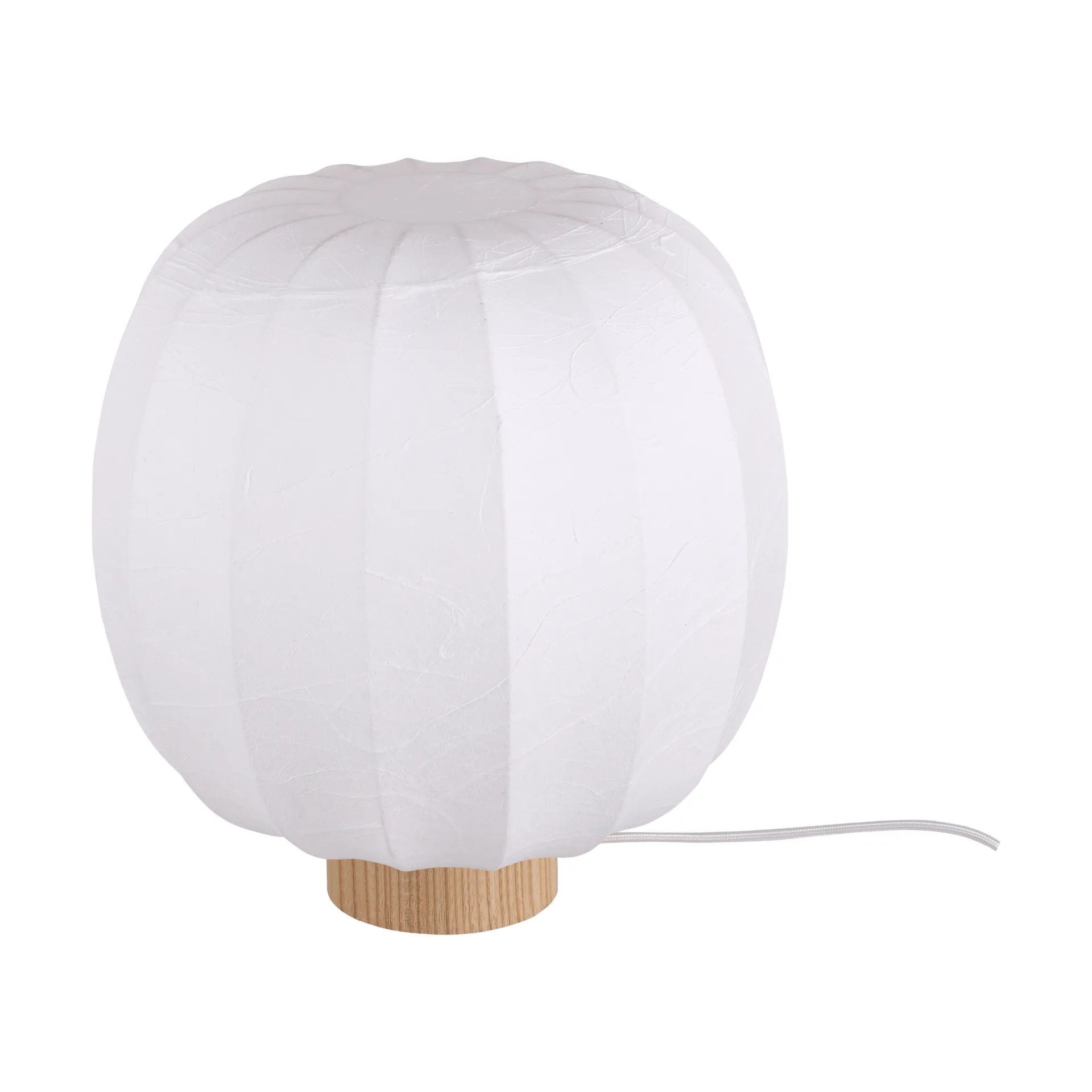 Lunari bordslampa, White-Natural ash, Ø30x32 cm Watt & Veke