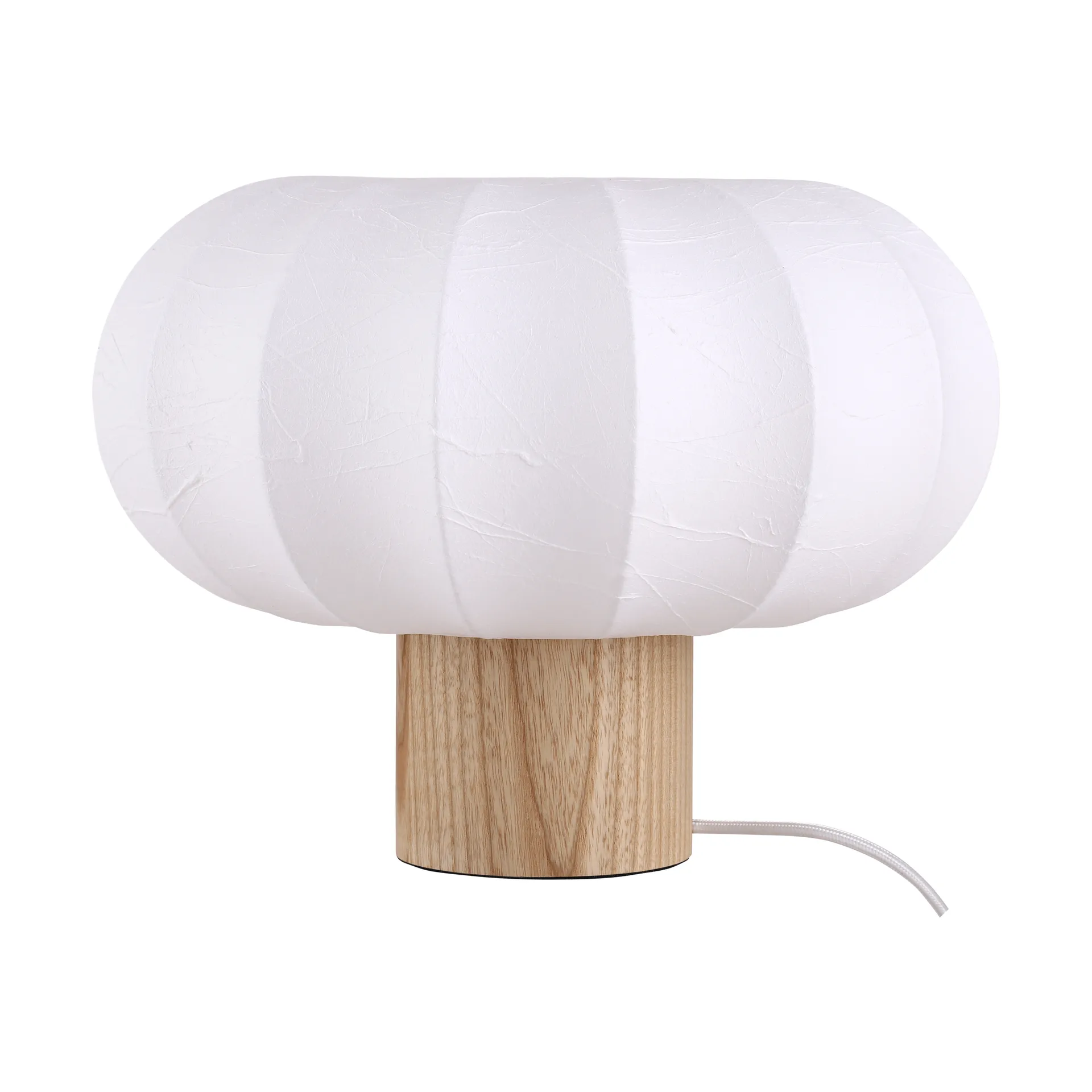 Lunari bordslampa, White-Natural ash, Ø32x24cm Watt & Veke