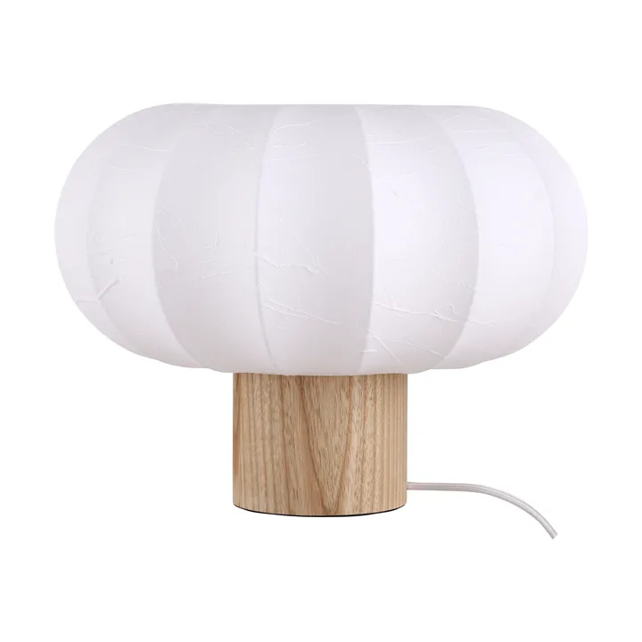Lunari bordslampa - White-Natural ash, Ø32x24cm - Watt & Veke