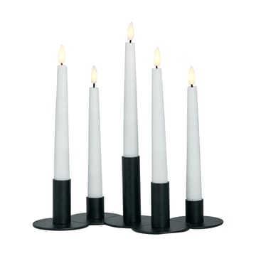 Lykke kombinerbar ljusstake inkl. 5 st LED-ljus - Black - Watt & Veke
