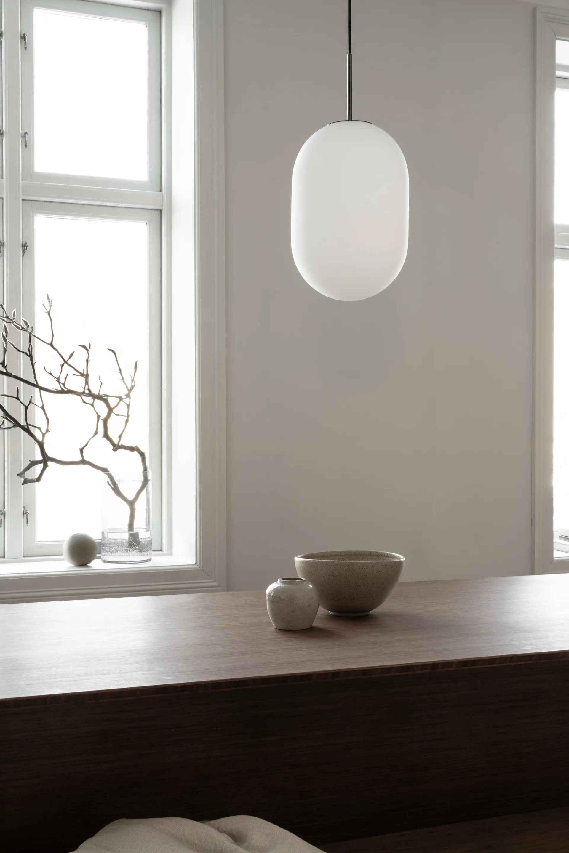 Noor pendel L Ø24 cm, White Watt & Veke