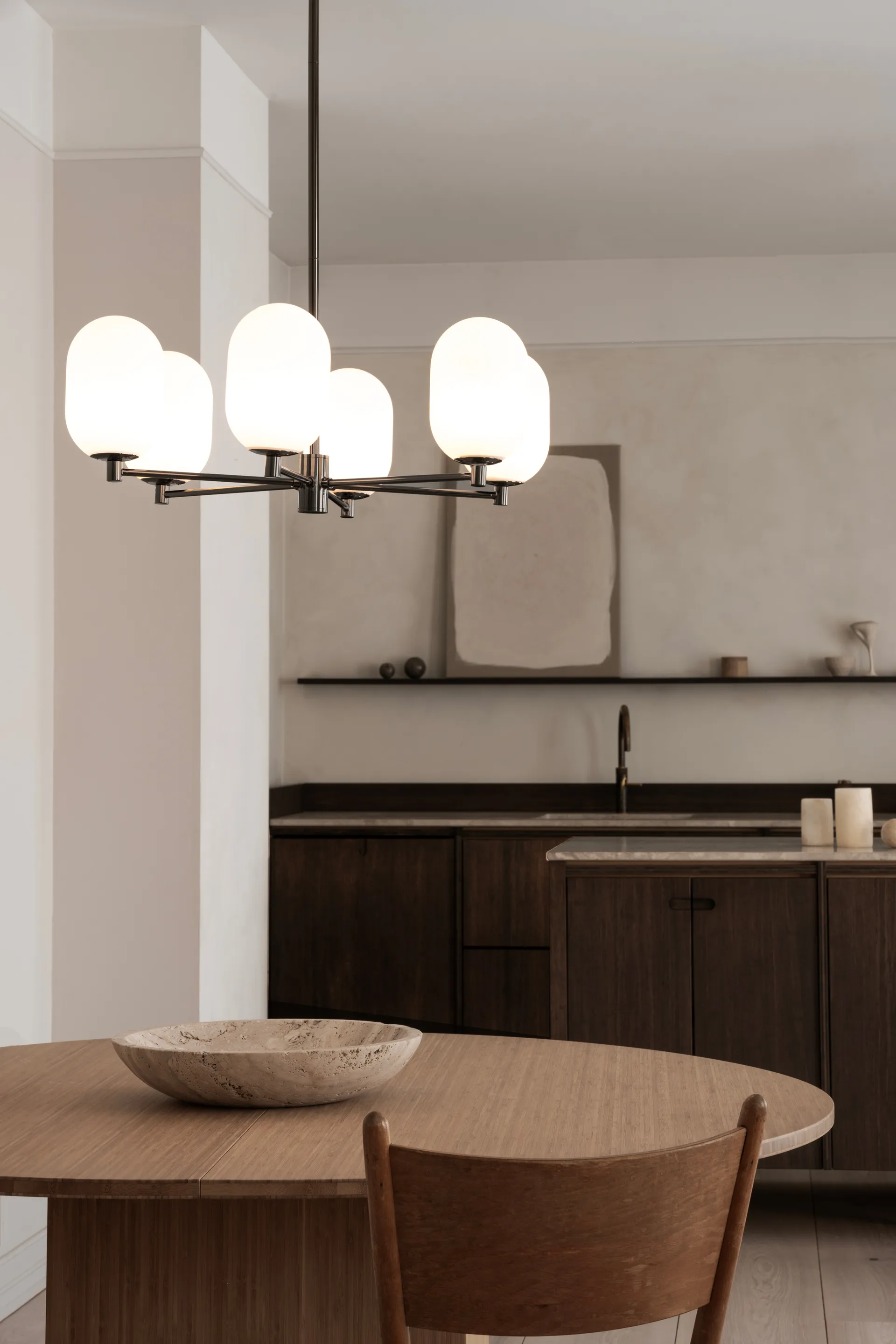 Noor takkrona Ø65 cm, White Watt & Veke