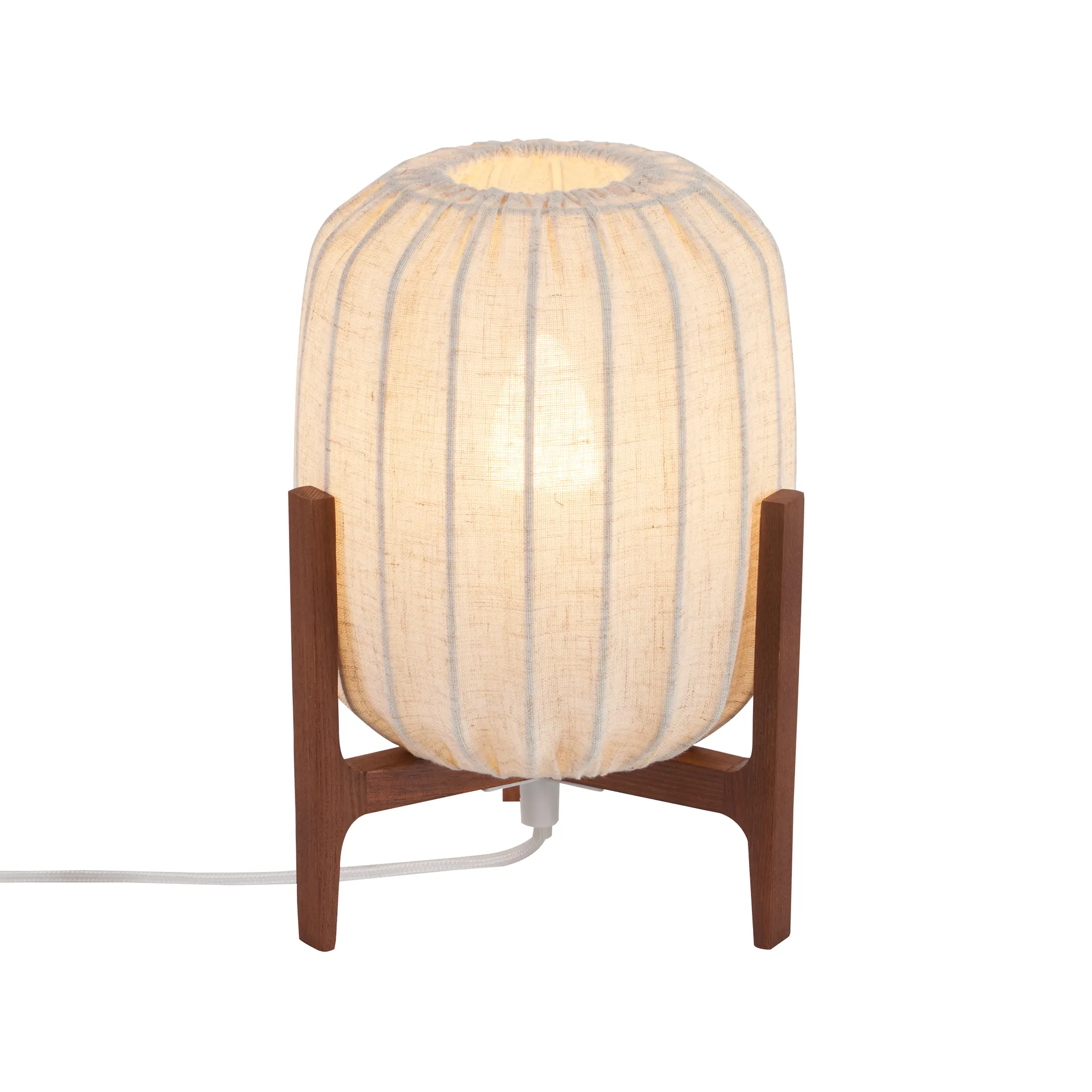 Prisma bordslampa, Dark ash-Natural, Mini Ø16x24,3 cm Watt & Veke