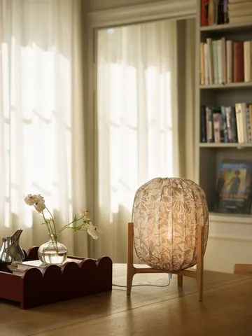Prisma bordslampa - Oak-Honeysuckle beige, Ø27x42 cm - Watt & Veke