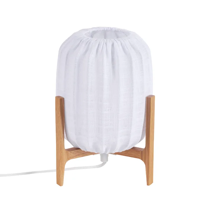 Prisma bordslampa - Oak-White, Mini Ø16x24,3 cm - Watt & Veke