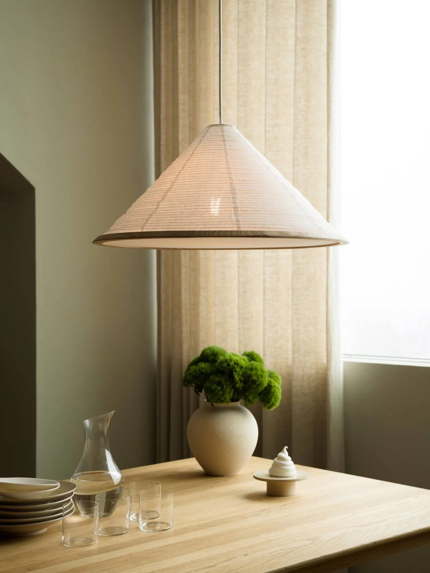 Shiro pendel, White, Ø60x29 cm Watt & Veke