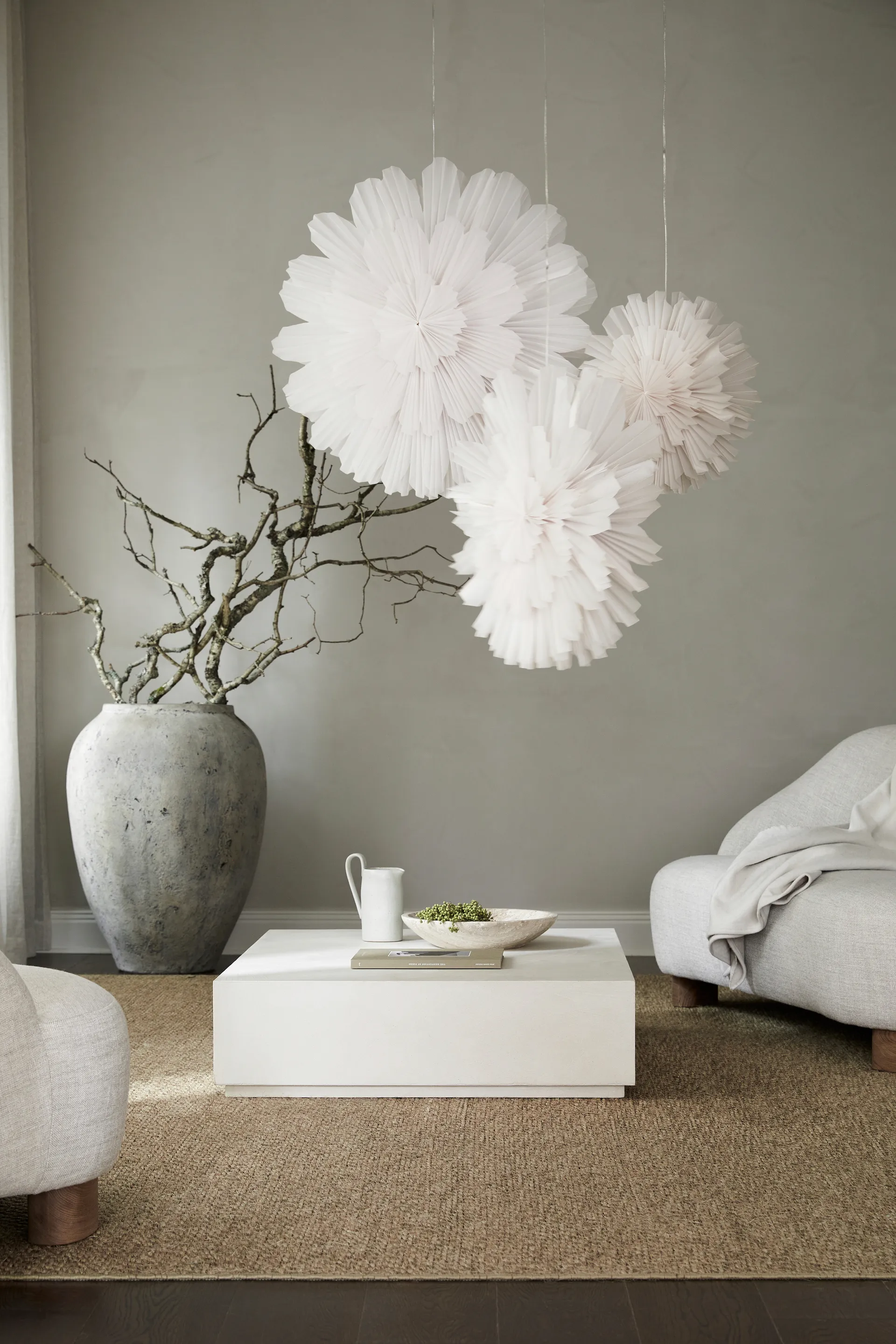 Snöblomma adventsstjärna, Ø80 cm Watt & Veke