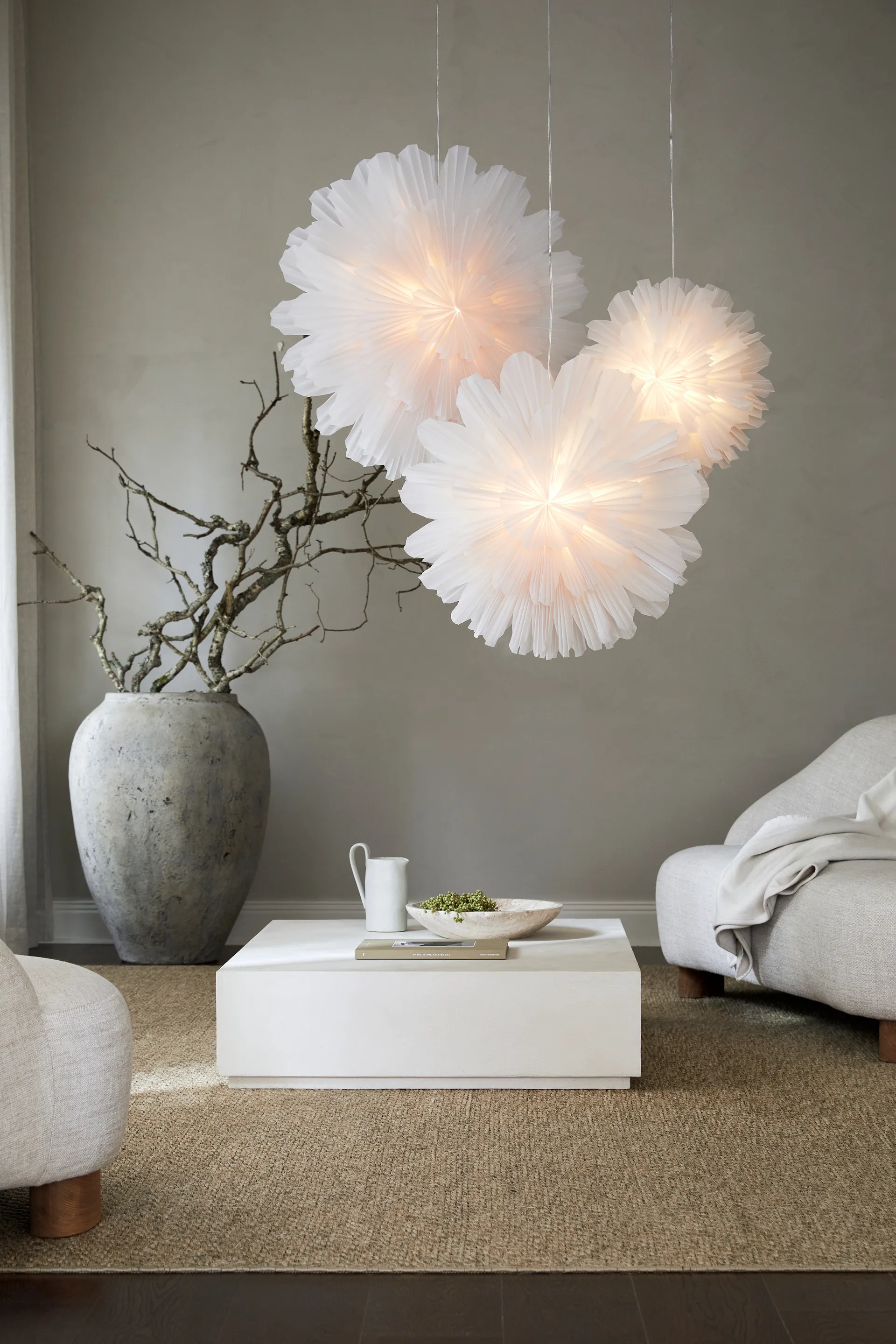 Snöblomma adventsstjärna, Ø80 cm Watt & Veke