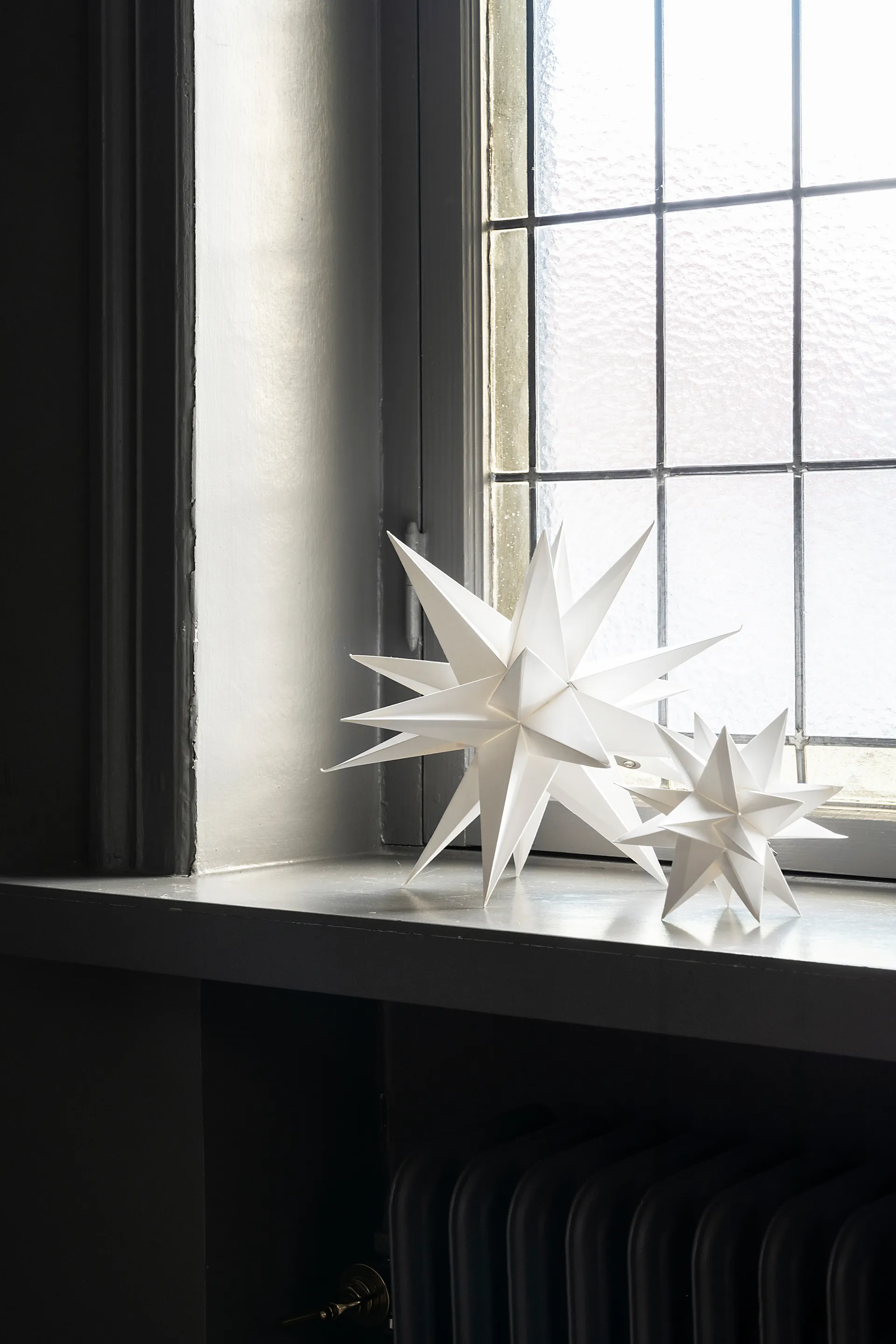Sputnik adventsstjärna Ø30 cm, Vit Watt & Veke