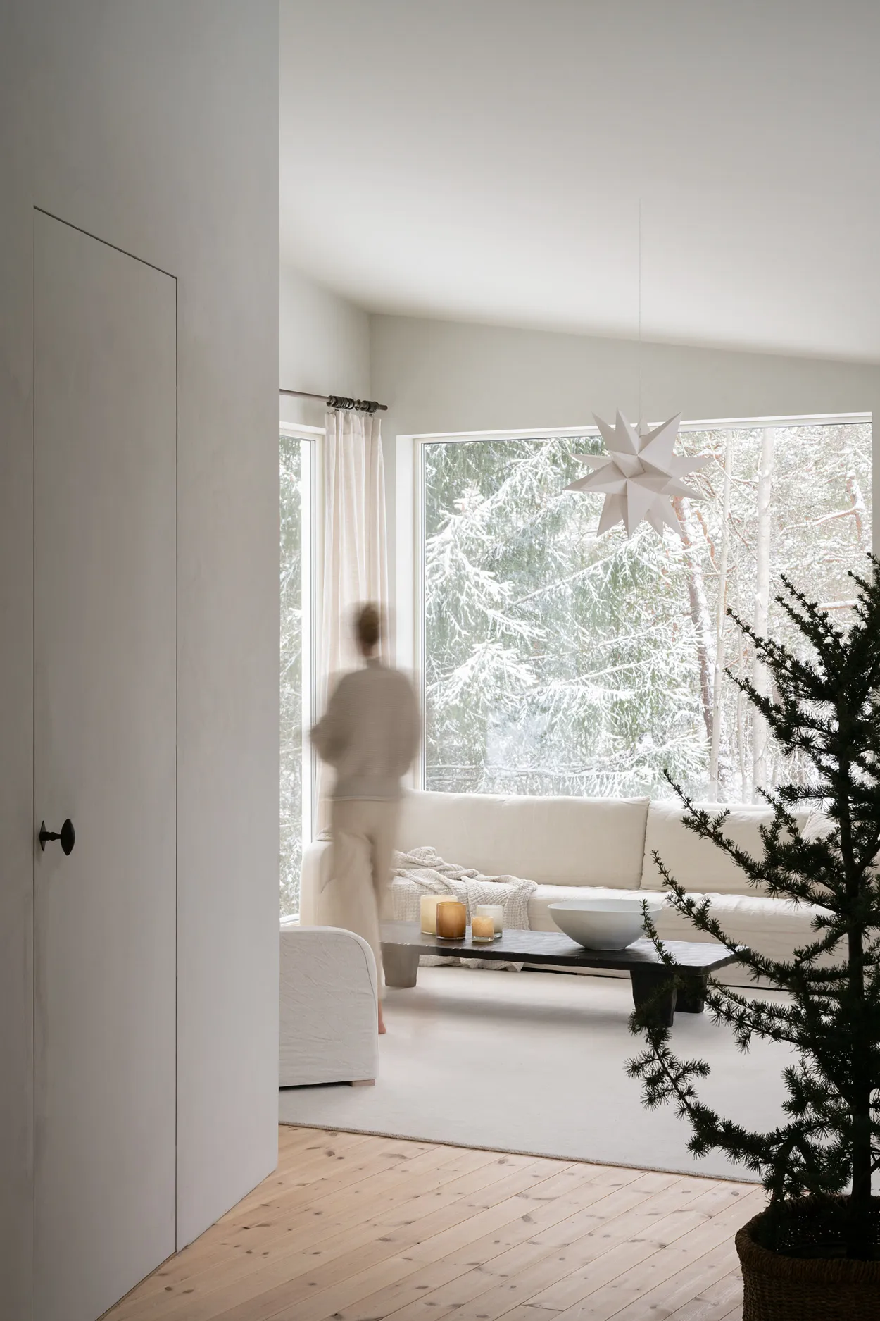 Sputnik adventsstjärna kompakt Ø60 cm, Vit Watt & Veke