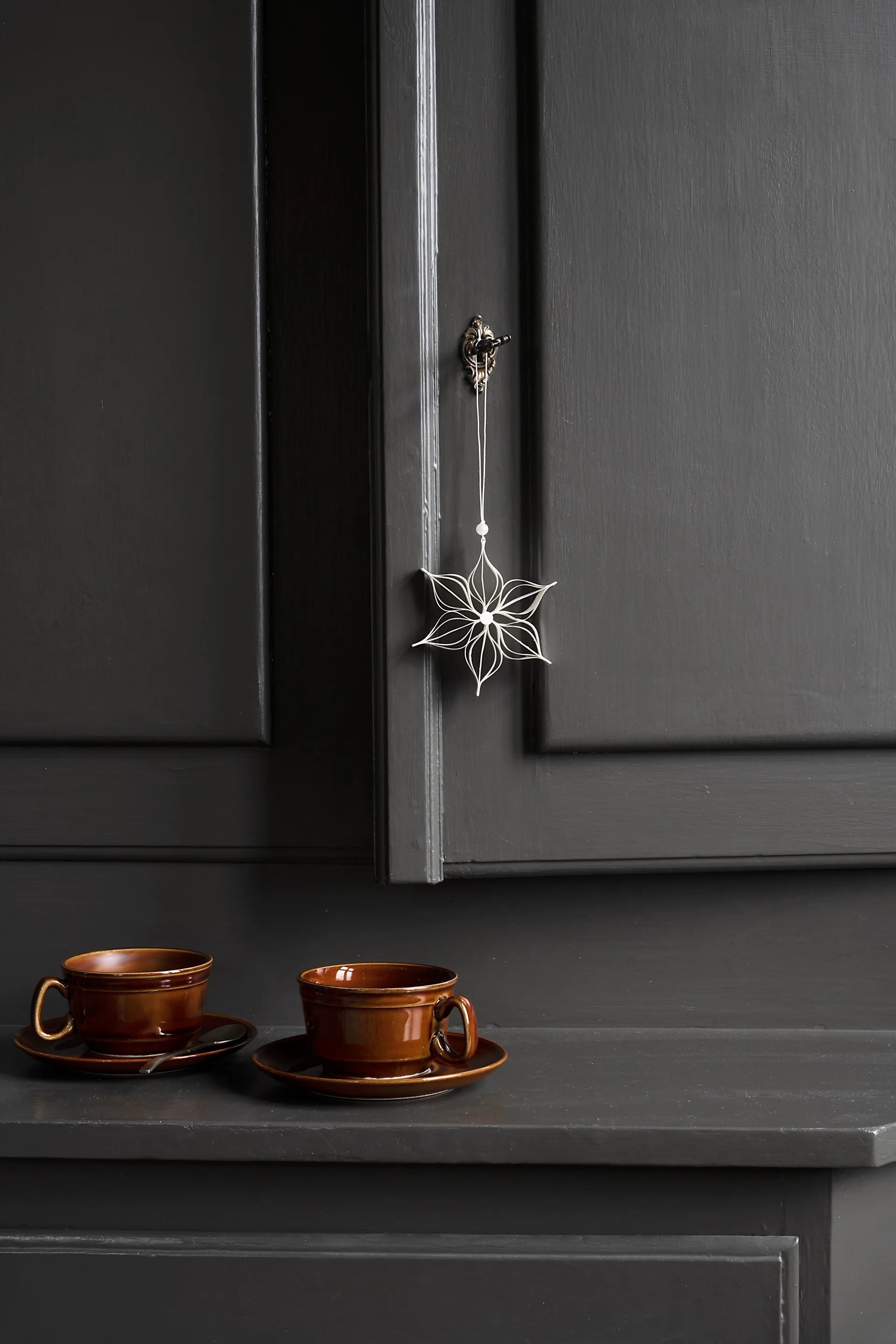 Star julhänge Ø13 cm, Vit Watt & Veke