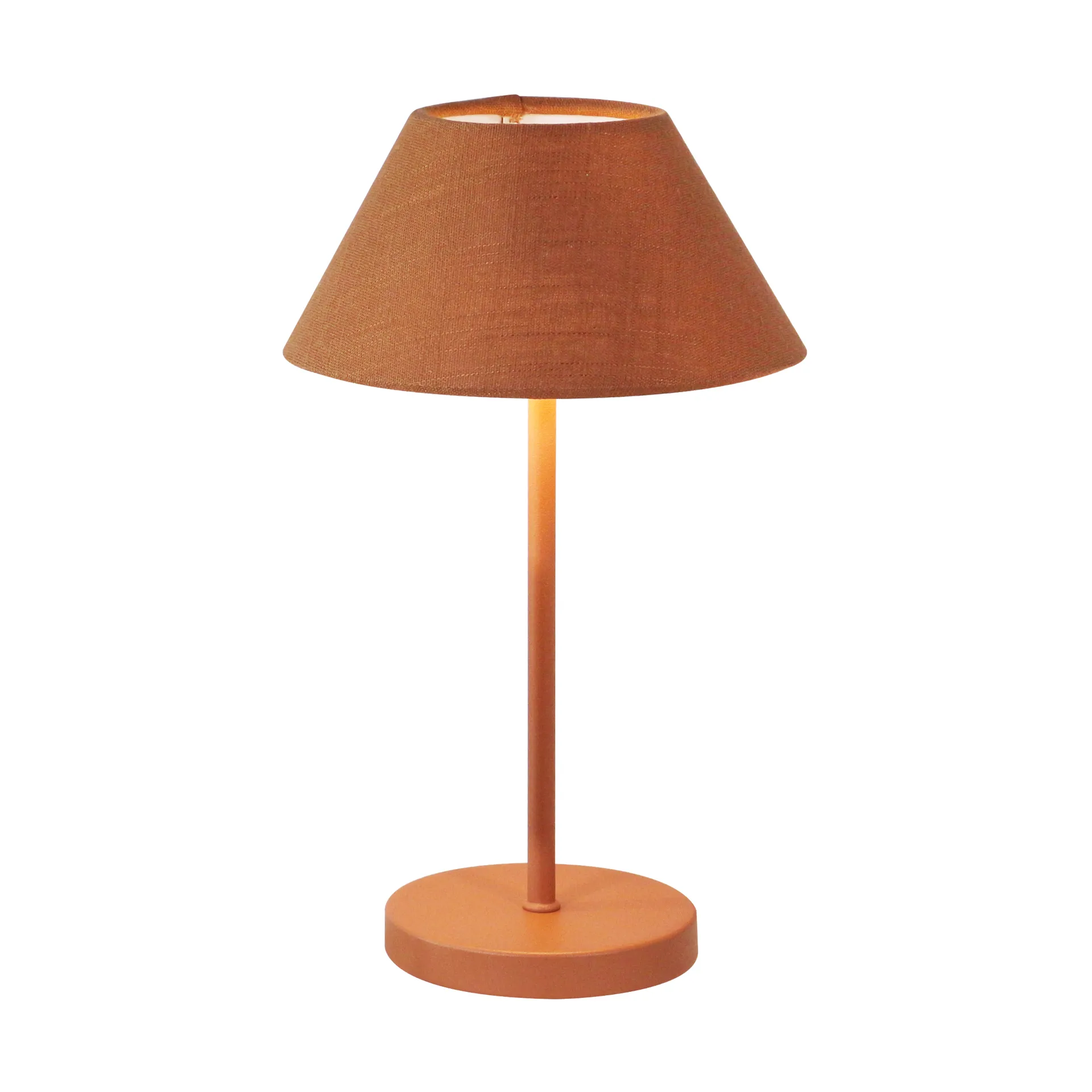Teya bordslampa portable, Terracotta, Ø15x26 cm Watt & Veke