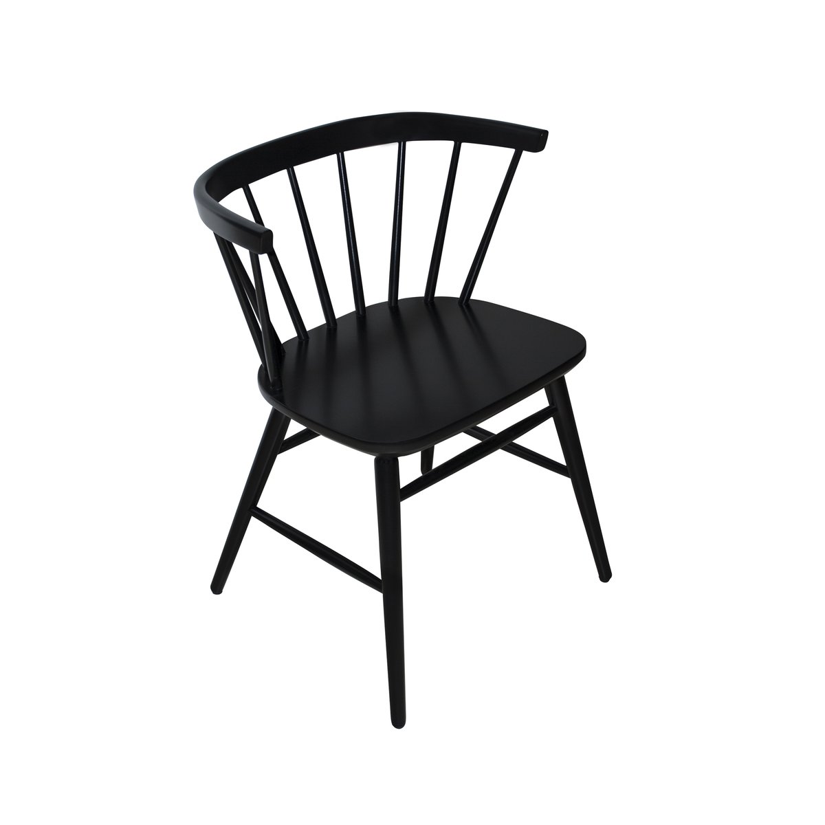 Wigells Florida karmstol Svartlackerad björk | Skandinavisk Design | Stolar | Svart