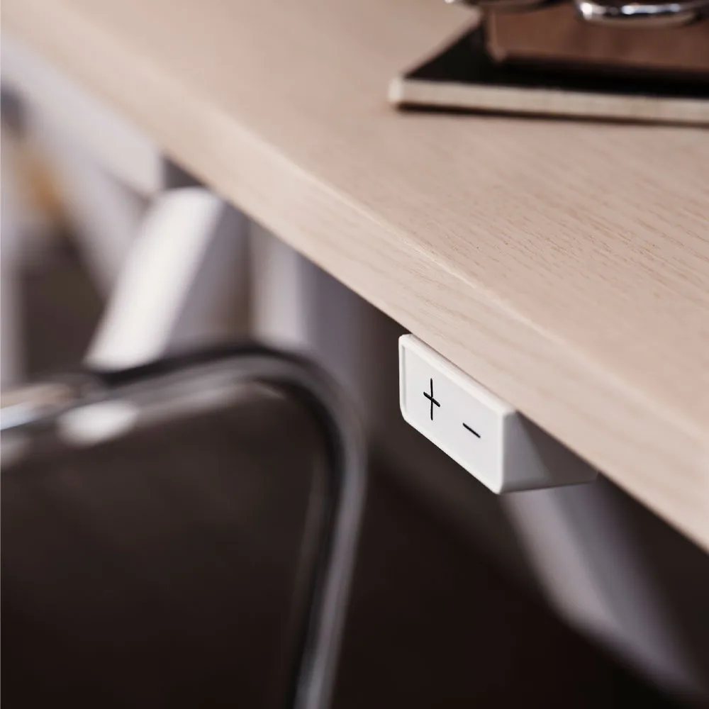 Works konferensbordsskiva, vit laminat Works