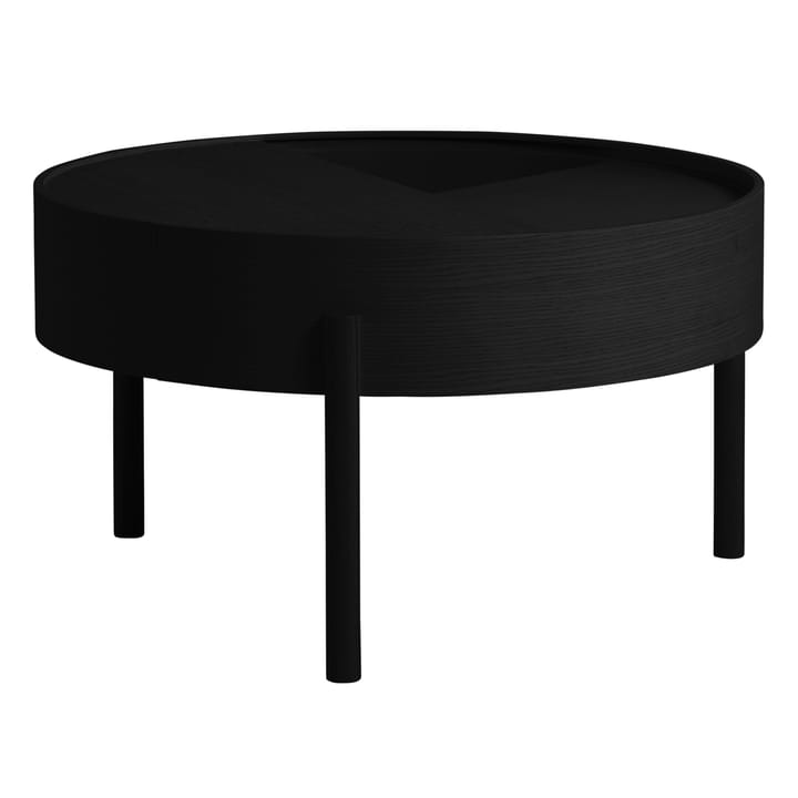 Arc soffbord Ø66 cm - svartmålad ask - Woud