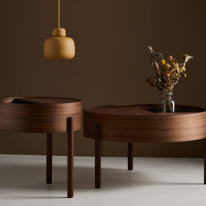 Arc soffbord Ø66 cm, Valnöt Woud
