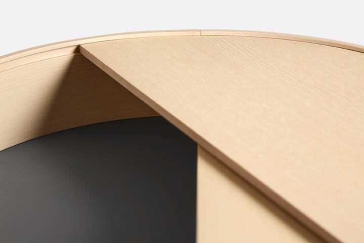 Arc soffbord Ø66 cm, Vitpigmenterad ek Woud
