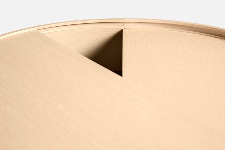 Arc soffbord Ø66 cm, Vitpigmenterad ek Woud