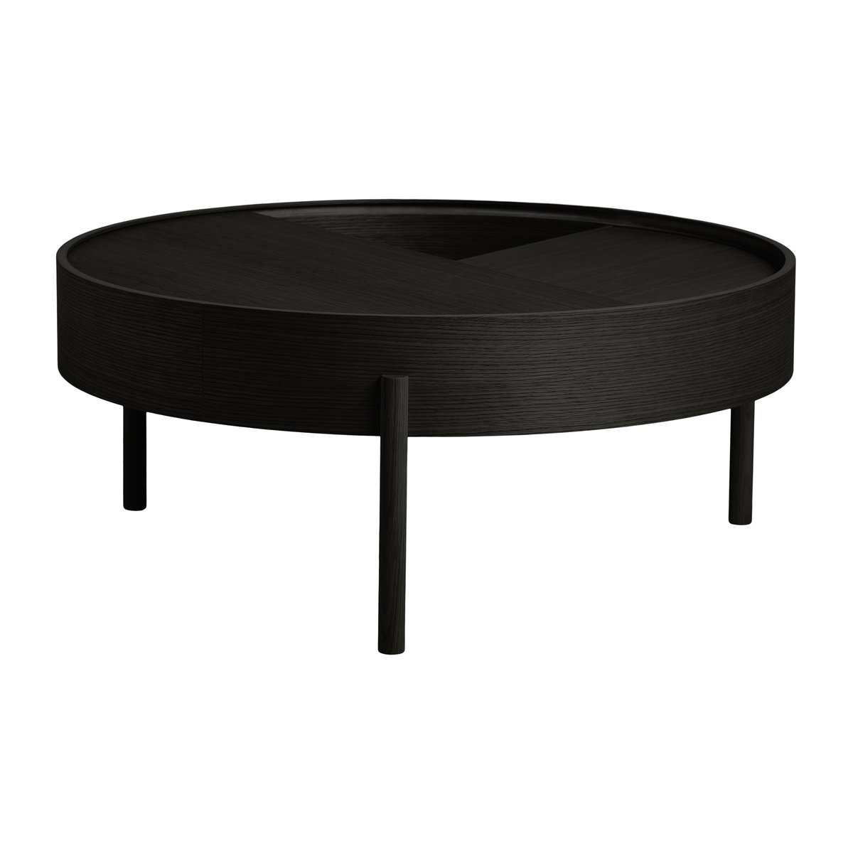 Woud Arc soffbord o89 cm Svartmålad ask | Skandinavisk Design | Soffbord | Svart