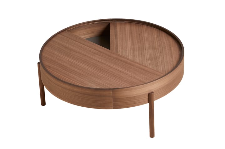 Arc soffbord Ø89 cm, Valnöt Woud