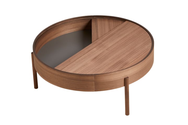 Arc soffbord Ø89 cm, Valnöt Woud