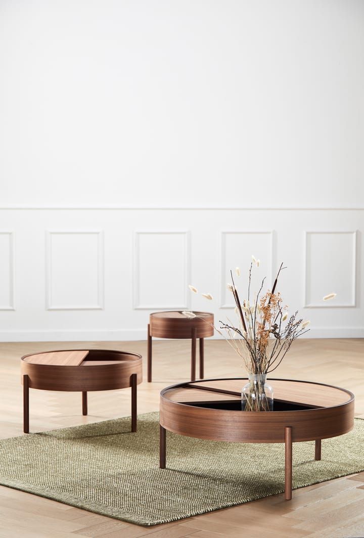 Arc soffbord Ø89 cm, Valnöt Woud