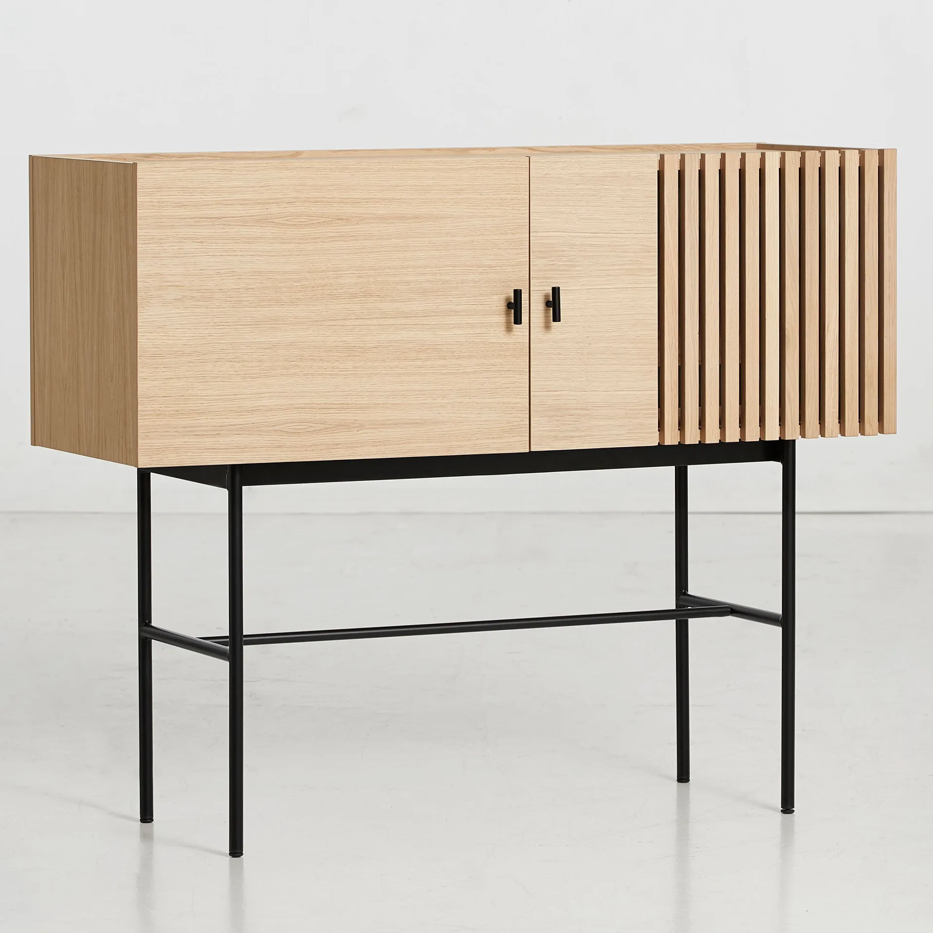 Array sidobord, 120cm, vitpigmenterad ek Woud