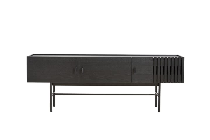 Array sidobord låg, 150 cm, Svartmålad ek Woud