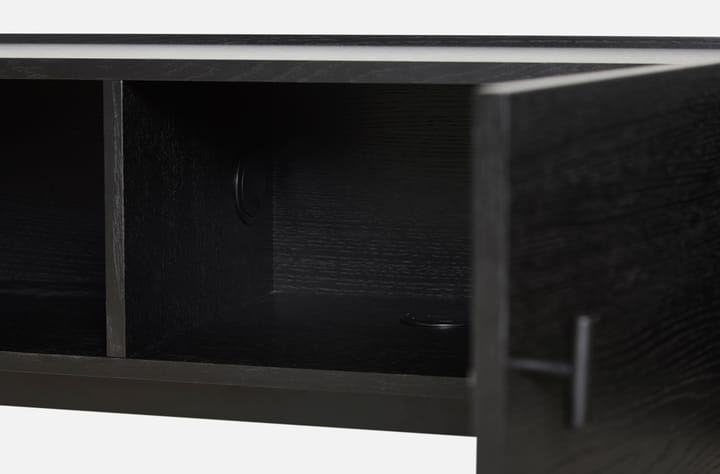 Array sidobord låg, 150 cm, Svartmålad ek Woud