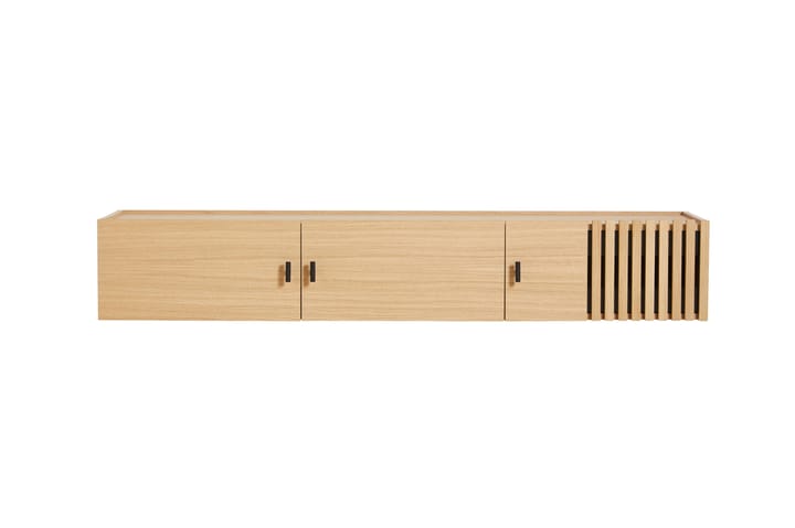 Array sidobord väggmonterad, 150 cm, Vitpigmenterad ek Woud