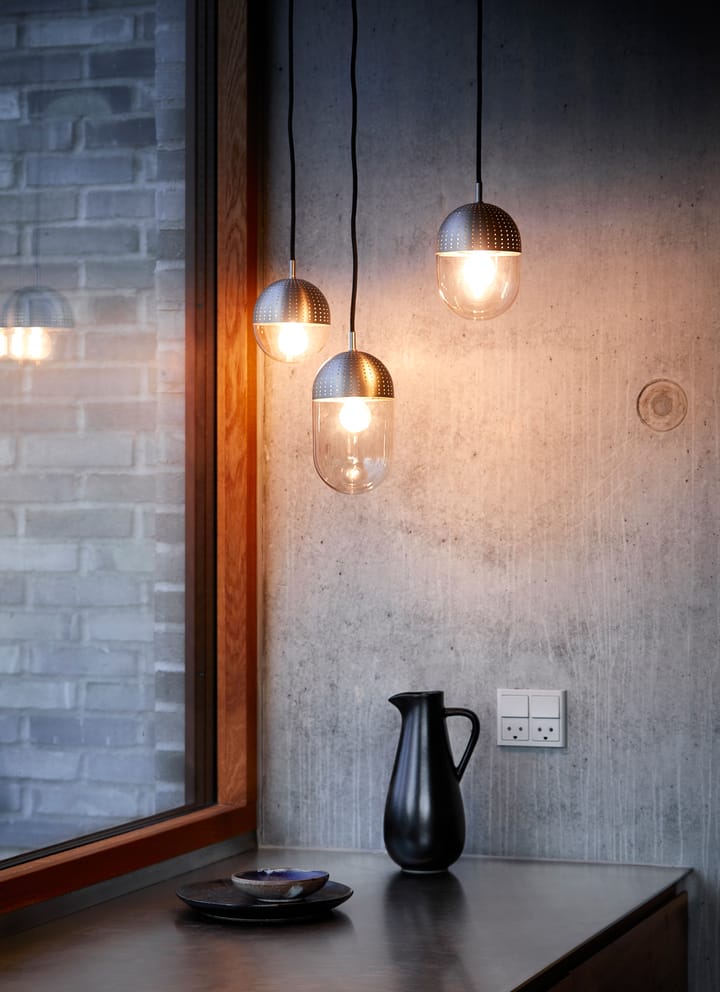 Dot taklampa medium, Satin Woud