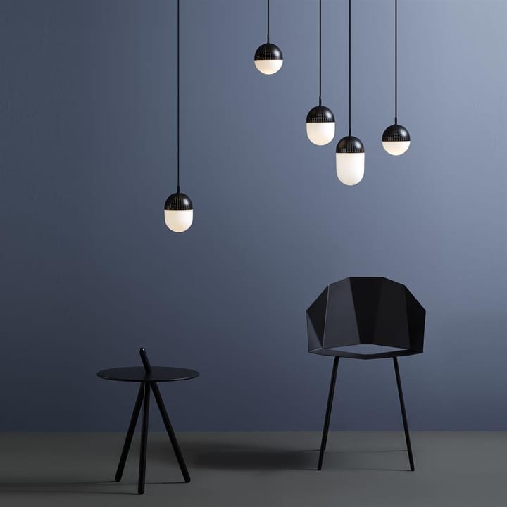 Dot taklampa medium, svart Woud