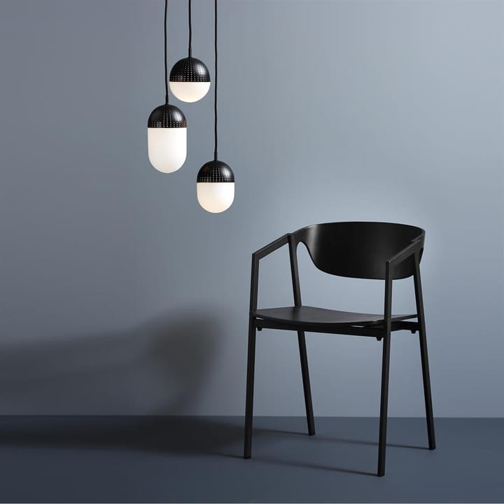 Dot taklampa medium, svart Woud