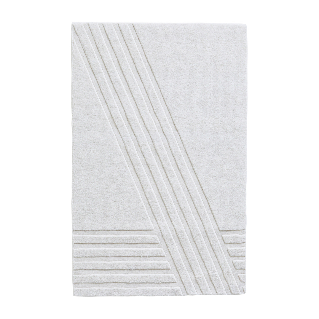 Woud Kyoto matta off-white 90x140 cm | Skandinavisk Design | Ullmattor | Vit