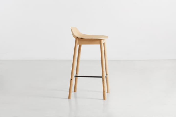 Mono barstol 65 cm, Vitpigmenterad ek Woud